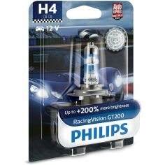 Акция на Лампа Philips галогеновая 12V H4 60/55W P43T-38 Racing Vision Gt200 (PS_12342_RGT_B1) от MOYO