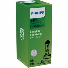 Акція на Лампа Philips галогеновая 12V H11 55W Pgj19-2 Longlife Ecovision (PS_12362_LLECO_C1) від MOYO