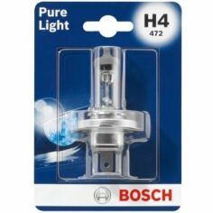 Акція на Лампа Bosch галогеновая 12V H4 60/55W P43T Pure Light Ваз 2101, 2103, 2107, 2108, 2113 (BO_1987301001) від MOYO