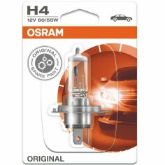 Акция на Лампа Osram галогеновая 12V H4 60/55W P43T Original Line (OS_64193-01B) от MOYO