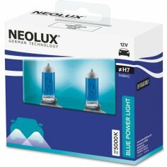 Акція на Лампа Neolux галогеновая 12V H7 80W Px26D Blue Power Light Duobox (2шт) (NE_N499_HC-SCB) від MOYO