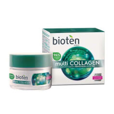 Акція на Нічний крем для обличчя Bioten Multi Collagen Antiwrinkle Overnight Treatment з колагеном, 50 мл від Eva