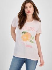 Акція на Футболка жіноча Guess 845825388 XS Рожева від Rozetka