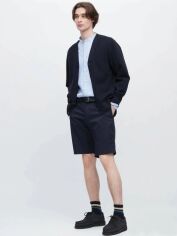 Акція на Шорти бавовняні чоловічі Uniqlo 298638238 S Сині від Rozetka