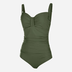 Акція на Суцільний купальник жіночий Aqua Speed Olivia 200-07 46 (3XL) Темно-зелений від Rozetka