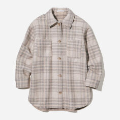 Акція на Куртка демісезонна жіноча Uniqlo 639354761 S Бежева від Rozetka