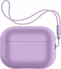Акция на Чехол ArmorStandart Silicone Case with straps Pink Purple (ARM68613) for Apple Airpods Pro 2 от Stylus