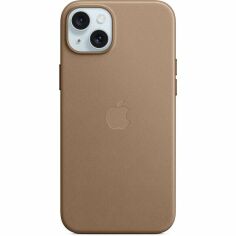 Акція на Чехол Apple для iPhone 15 Plus FineWoven Case with MagSafe Taupe (MT473ZM/A) від MOYO