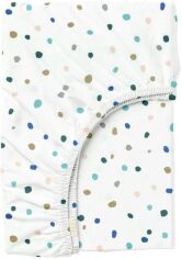 Акція на Простирадло на резинці Cosas Color Blots Бірюзовий 180х200+20 см від Rozetka