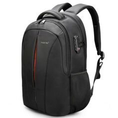 Акція на Рюкзак міський Tigernu T-B3105A для ноутбука 15.6" з USB обсяг 18л. Чорний з оранжевим (з вбудованим замком) від Rozetka