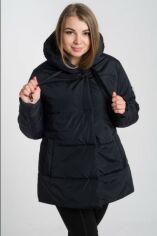 Акція на Куртка жіноча демісезонна великих розмірів MODA 00057 6XL (60) Чорний (00057/1 F) від Rozetka