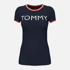 Акція на Футболка жіноча Tommy Hilfiger 220751819 S Синя від Rozetka