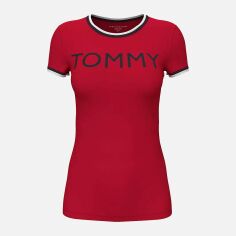 Акція на Футболка жіноча Tommy Hilfiger 570116823 S Червона від Rozetka
