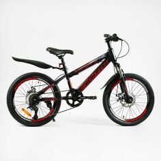 Акція на Спортивный велосипед Corso Crank 20’’ красный (CR-20820) від Stylus