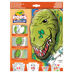 Акция на Набір для творчості Crayola Pops 3D Динозаври (04-2800) от Будинок іграшок