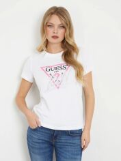 Акція на Футболка жіноча Guess W4RI41-I3Z14-G011 L Біла від Rozetka