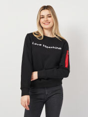 Акция на Світшот жіночий Love Moschino 11282 38 (44) Чорний от Rozetka