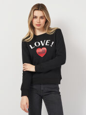 Акція на Світшот жіночий Love Moschino 11284 42 (48) Чорний від Rozetka