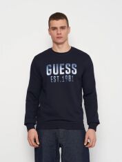 Акція на Світшот чоловічий Guess M4RQ08-KBK32-G7V2 L SMART BLUE від Rozetka