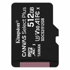 Акція на Карта памяти Kingston microSDXC 512GB C10 UHS-I R100MB/s (SDCS2/512GBSP) від MOYO