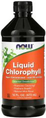 Акція на Now Foods Liquid Chlorophyll Хлорофіл рідкий з м'ятним смаком 473 мл від Y.UA