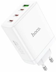 Акція на Hoco Wall Charger 3xUSB-C+USB N31 White від Stylus