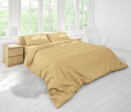 Акція на Комплект постільної білизни Good-Dream King Size 220x240 см Cream бязь від Rozetka