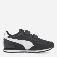 Акция на Кросівки дитячі Puma St Runner v3 NL V Inf 38490201 27.5 (9.5) Puma Black/Puma White от Rozetka