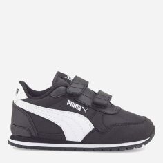 Акция на Кросівки дитячі Puma St Runner v3 NL V Inf 38490301 22 (5) Puma Black/Puma White от Rozetka