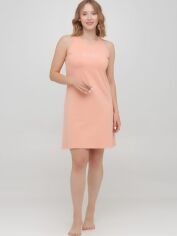 Акция на Піжамна сукня жіноча великих розмірів бавовняна LUCCI 050320042 50 Персикова от Rozetka