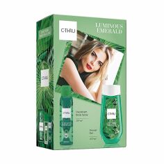 Акция на Парфумований набір жіночий C-Thru Luminous Emerald (дезодорант, 150 мл + гель для душу, 250 мл) от Eva
