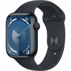 Акция на Смарт-часы Apple Watch Series 9 GPS 45mm Midnight Aluminium Case with Midnight Sport Band - S/M от MOYO