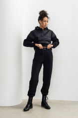 Акція на Женский спортивный утепленный костюм (анорак и брюки) German Volf 23009 черный XL від Podushka