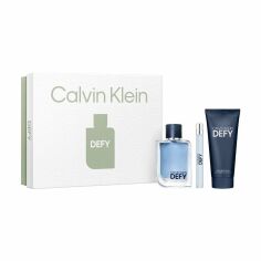 Акція на Парфумований набір Calvin Klein Defy чоловічий (туалетна вода, 100 мл + гель для волосся та тіла, 100 мл + туалетна вода, 10 мл) від Eva