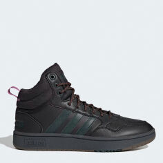 Акция на Чоловічі черевики зимові Adidas Hoops 3.0 Mid WTR GZ6681 43.5 (9UK) 26.7 см Чорні от Rozetka