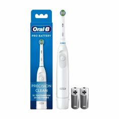 Акція на Електрична зубна щітка Oral-B DB5 Pro Battery Precision Clean на батарейках, біла, 1 шт від Eva
