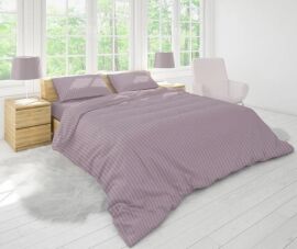 Акція на Простирадло на резинці MirSon полуторне 120x200+25 см Stripe 17-0618 Purple Бязь від Rozetka