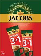 Акція на Кавовий напій Jacobs 3 in 1 Intense 24 x 12 г від Rozetka