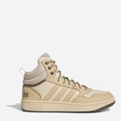 Акция на Чоловічі черевики зимові Adidas Hoops 3.0 Mid Wtr IG7929 45.5 (10.5UK) 28 см Бежеві от Rozetka