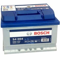 Акция на Автомобильный аккумулятор Bosch 60Ah-12v (S4004), R+, EN540 (5237437148) (0092S40040) от MOYO