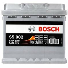 Акція на Автомобильный аккумулятор Bosch 54Ah-12v (S5002), R+, EN530 (5237808876) (0092S50020) від MOYO