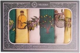 Акция на Набір вафельних рушників кухонних Nilteks Olive 40х60 см 6 шт от Rozetka