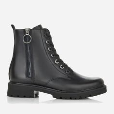 Акція на Жіночі зимові черевики високі Remonte D8671-01 38 Чорні від Rozetka