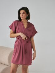 Акция на Халат жіночий BARWA garments 0242 S/L Темно-рожевий от Rozetka