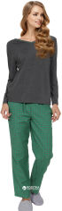 Акція на Піжама (лонгслів + штани) жіноча Miorre 001-015007 M-L Зелена від Rozetka