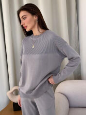 Акція на Джемпер жіночий ARTKNIT Katrin L/XL Світло-сірий від Rozetka