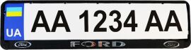 Акция на Рамка номерного знака пластик з об'ємними літерами Inauto Ford 52х13.5х2 см 2 шт (24-004) от Rozetka