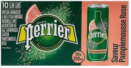 Акція на Упаковка напою безалкогольного газованого Perrier Water Grapefruit 0.25 л ж/б Мультипак х 10 шт від Rozetka