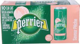 Акція на Упаковка напою безалкогольного газованого Perrier Water Peach 0.25 л з/б х 10 шт від Rozetka