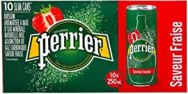 Акція на Упаковка напою безалкогольного газованого Perrier Water Strawberry 0.25 л х з/б 10 шт від Rozetka